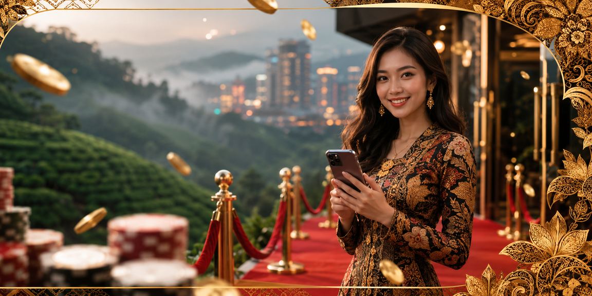 Paparan bonus VIP dengan tema batik Malaysia di platform 1520